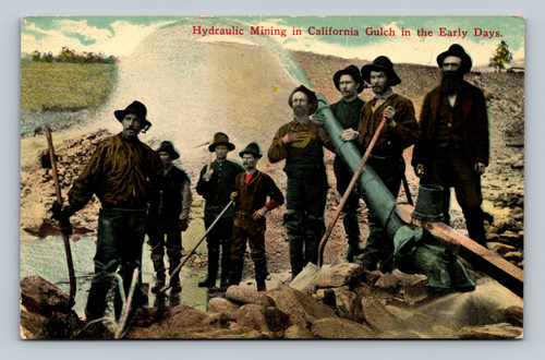 Hydraulic Mining Scene at California Gulch USA