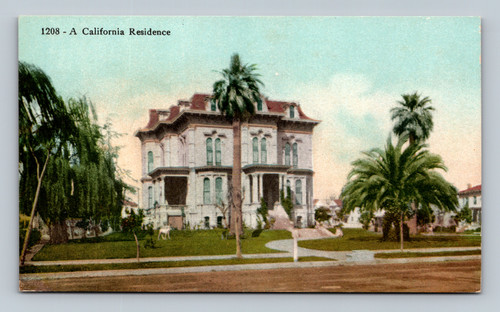 A California Residence postcard by Edward H. Mitchell