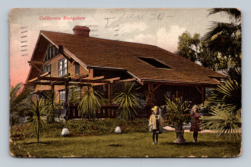 California Bungalow postcard by Newman Post Card Co., Los Angeles