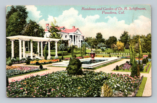 Residence and Garden of Dr. R. Schiffmann in Pasadena California