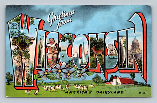 Scenic natural color view of Wisconsin lakes, trout streams, and North Woods wildlife
