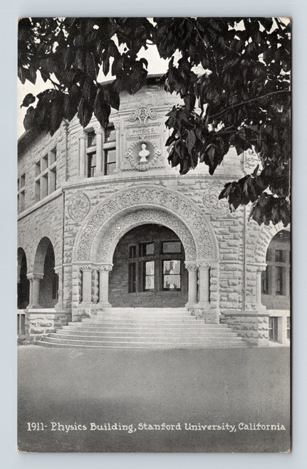 Physics Building at Stanford University California postcard