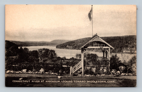 Connecticut River at Higganum looking toward Middletown Connecticut postcard