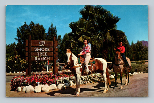 Colorful entrance to the Smoke Tree Ranch in Palm Springs California