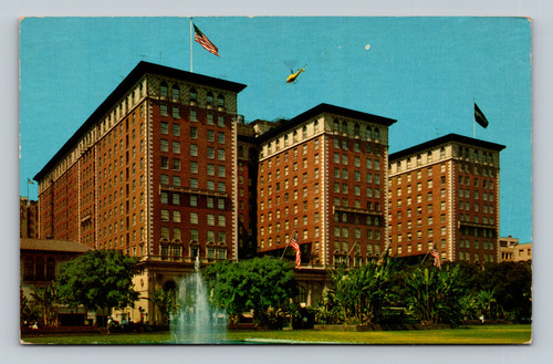 The Biltmore Hotel Los Angeles largest hotel with exhibition hall postcard
