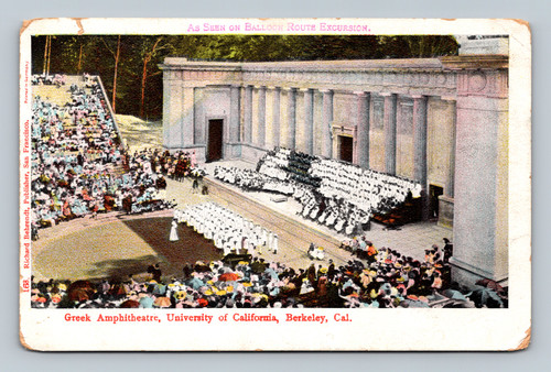 Greek Amphitheatre at University of California Berkeley postcard