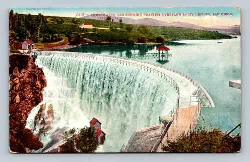 Sweetwater Dam showing heaviest overflow in its history in San Diego California