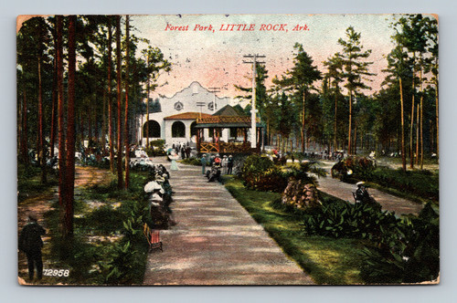 Forest Park in Little Rock Arkansas vintage postcard 1911