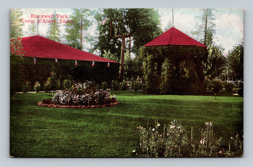 Blackwell Park Coeur d'Alene Idaho postcard published by Spokane Post Card Co.
