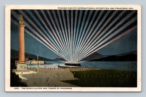 The Scintillator and Tower of Progress at Panama-Pacific International Exposition 1915