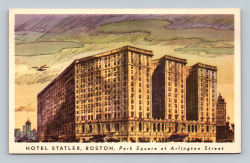 Hotel Statler building at Park Square and Arlington Street Boston