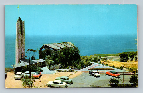 Wayfarers' Chapel glass memorial in Portuguese Bend California