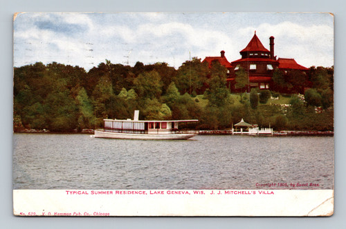 Typical summer residence J. J. Mitchell's villa at Lake Geneva Wisconsin