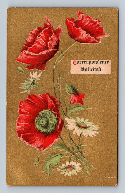 Antique undivided back postcard with blank back and no postmark