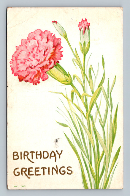 Birthday greetings postcard from Colico, West Jefferson by F. A. Owen Co.