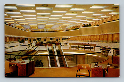 View from the banking floor of Republic National Bank in Dallas Texas