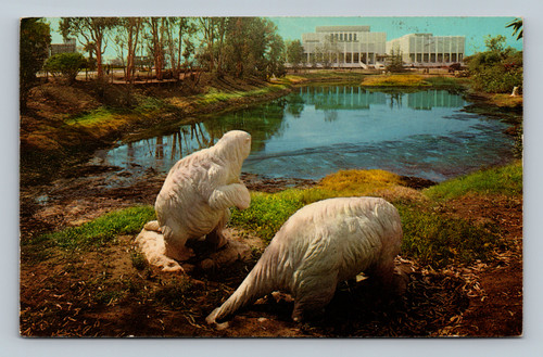 Rancho La Brea Tar Pits with Hancock Park and Los Angeles County Museum of Arts
