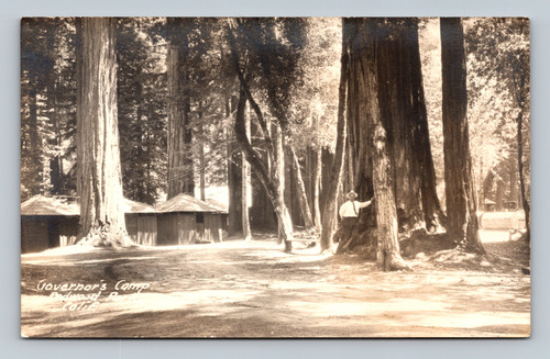 Governor's Camp scenic view postcard