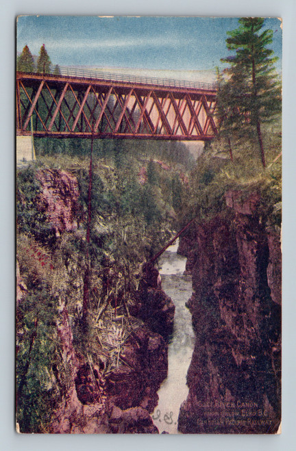 Golt River Canon Ventura California vintage postcard 1907