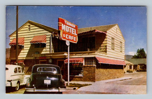Turner Motel and Cafe Heber City Utah vintage postcard