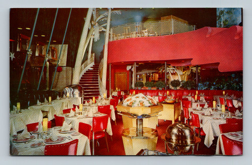 Town and Country Restaurant Sirloin Room Dallas Texas dining scene postcard