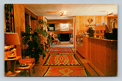 Dude Rancher Lodge Downtown Motor Lodge building Billings Montana postcard