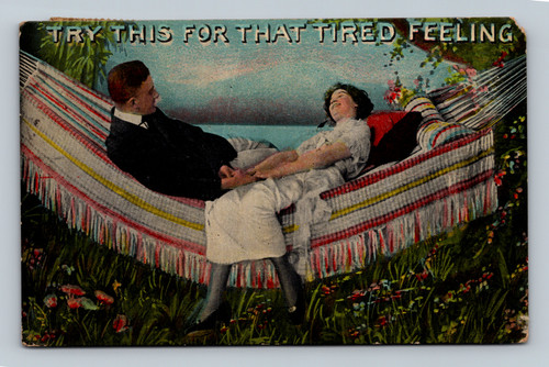 TRY THIS FOR THAT TIRED FEELING postcard from Rookwood 1915