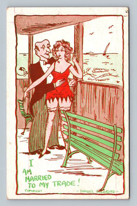 Married to My Trade postcard from Atlantic City, NJ by Jersey Supply Co