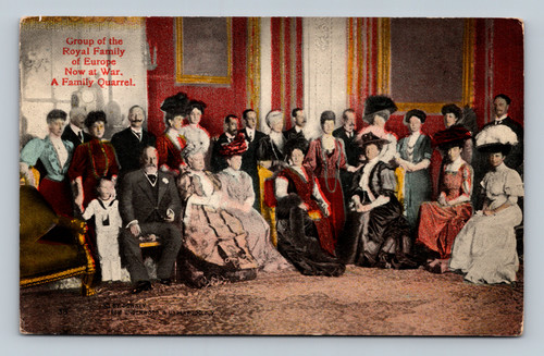 Group portrait of European Royal Family including King Edward and Emperor William in London