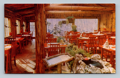 Beautiful garden dining room at River Inn Big Sur overlooking the Big Sur River