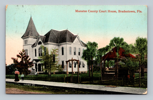 Manatee County Court House Bradenton Florida postcard