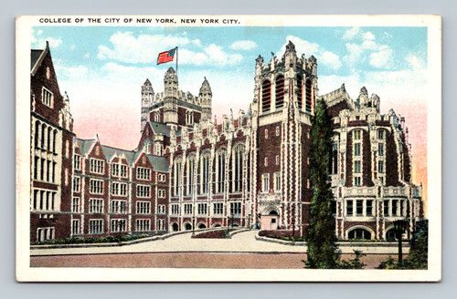 College of the City of New York building on St. Nicholas Terrace postcard