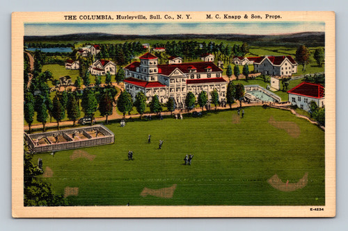The Columbia building in Hurleyville, Sullivan County, New York