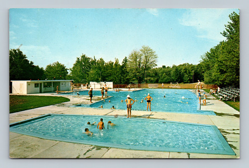 Boys Camp Winston and Girls Camp on Sackett Lake Monticello NY postcard