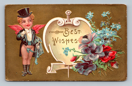 Undivided back postcard with 1 cent domestic and 2 cents foreign postage rates