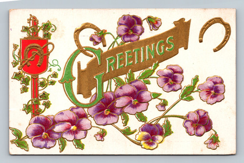 Postmarked 1909 United States postcard with one cent stamp