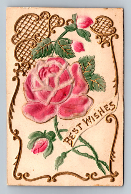 Vintage postcard postmarked May 22 in Franklin, United States