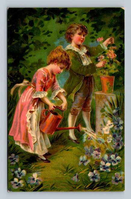 Vintage 1909 Germany postcard with undivided back format