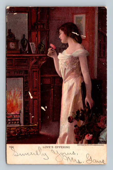 Love's Offering antique postcard published by Ullman Mfg. Co. N.Y.