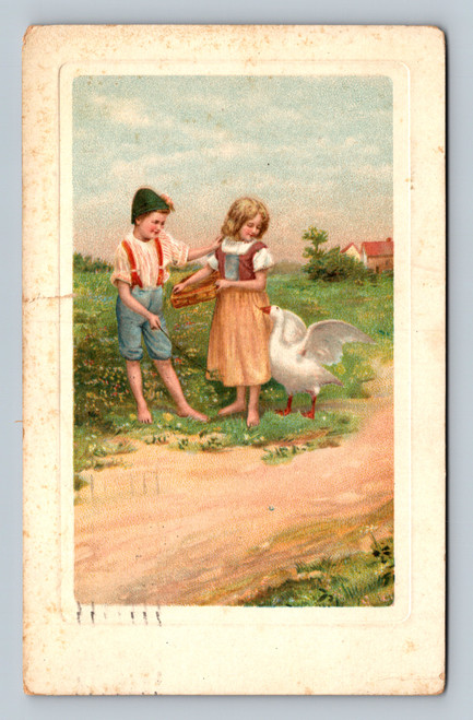 Travel arrival message postcard postmarked Buffalo 1912 to Cochecton Center