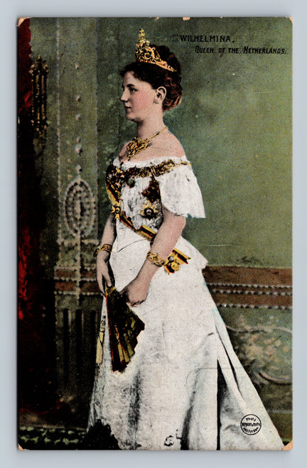 Wilhelmina Queen of the Netherlands postcard by Valentine's Series
