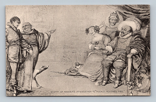 Scott of Harden's Introduction to Muckle Mouthed Meg postcard by Valentine's