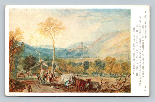 Watercolour drawing of Hornby Castle Lancashire by J M W Turner