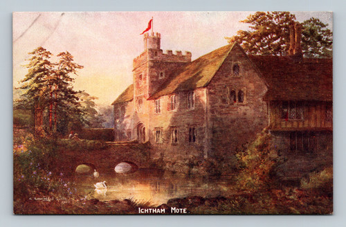 Ightham Mote historic manor house in Ightham England postcard