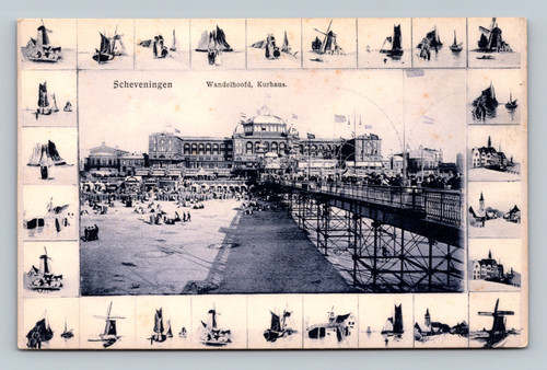 Wandelhoofd Kurhaus in Scheveningen postcard