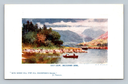 Loon Loont Caledonian Canal Scottish Highlands landscape with lake and hills