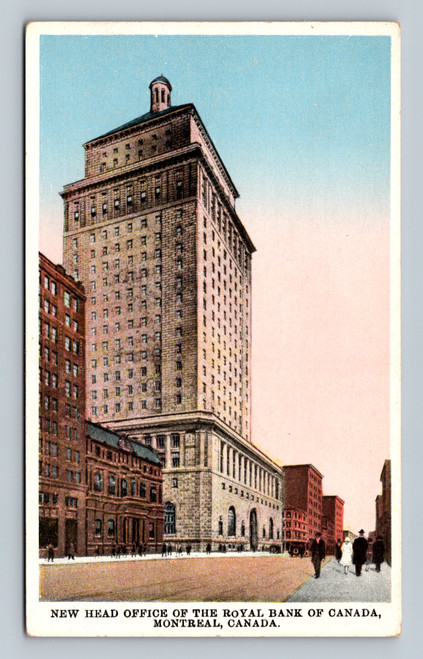 New Head Office of the Royal Bank of Canada in Montreal