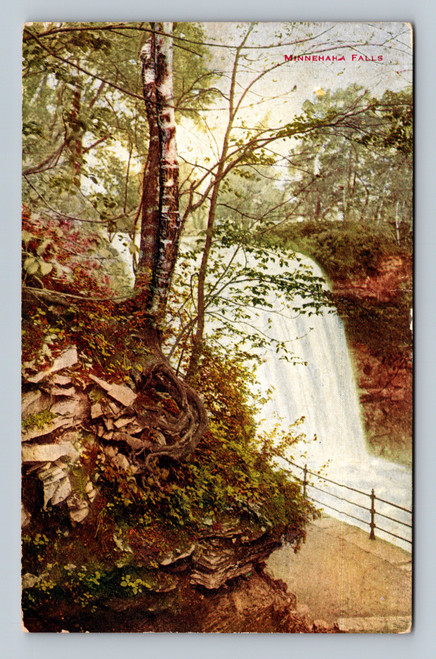 Minnehaha Falls postcard published by V. O. Hammon Pub. Co. Minneapolis