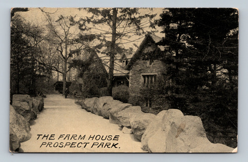 The Farm House Prospect Park Bernardville USA vintage postcard postmarked 1910