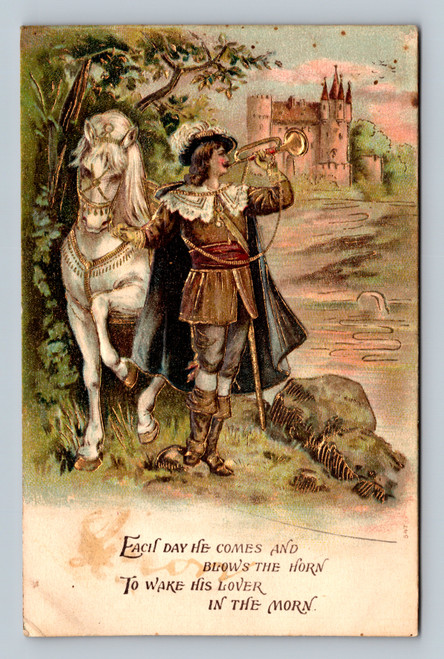 Facit Day illustration blowing horn to wake lover